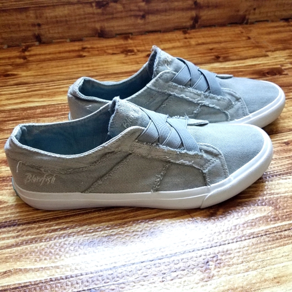 Blowfish Malibu Marley Slip On Canvas Sneakers Gray Green 9.5 - Picture 4 of 12